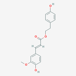 molecular formula C18H18O5 B134589 P-Hydroxyphenethyl Trans-Ferulate CAS No. 84873-15-4