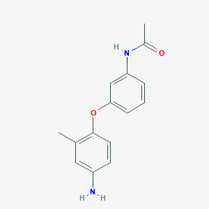 molecular formula C15H16N2O2 B1345892 N-[3-(4-Amino-2-methylphenoxy)phenyl]acetamide CAS No. 307308-68-5