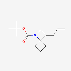 molecular formula C14H23NO2 B13458921 Tert-butyl 3-(prop-2-en-1-yl)-1-azaspiro[3.3]heptane-1-carboxylate 
