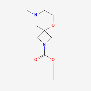 molecular formula C12H22N2O3 B13458929 Tert-butyl 8-methyl-5-oxa-2,8-diazaspiro[3.5]nonane-2-carboxylate 