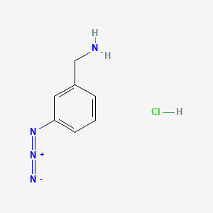 molecular formula C7H9ClN4 B13458964 1-(3-Azidophenyl)methanamine hydrochloride CAS No. 2866307-31-3