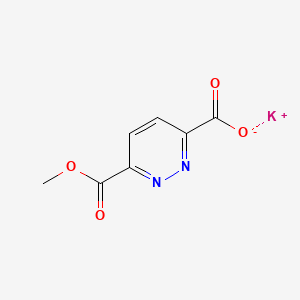 molecular formula C7H5KN2O4 B13459000 Potassium6-(methoxycarbonyl)pyridazine-3-carboxylate CAS No. 2901103-29-3