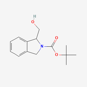 molecular formula C14H19NO3 B13459026 tert-butyl 1-(hydroxymethyl)-2,3-dihydro-1H-isoindole-2-carboxylate 