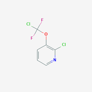 molecular formula C6H3Cl2F2NO B13459191 2-Chloro-3-(chlorodifluoromethoxy)pyridine 