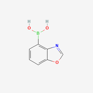 molecular formula C7H6BNO3 B13459195 Benzo[d]oxazol-4-ylboronic acid 