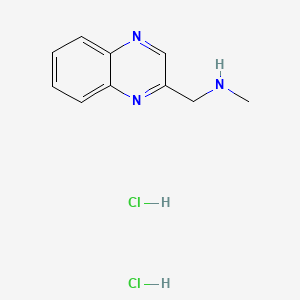 molecular formula C10H13Cl2N3 B13459214 Methyl[(quinoxalin-2-yl)methyl]amine dihydrochloride 