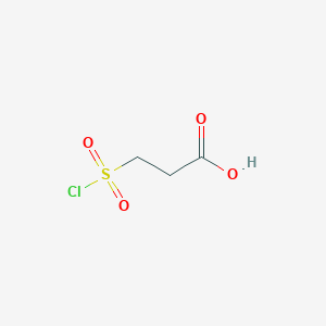 molecular formula C3H5ClO4S B13459220 3-(Chlorosulfonyl)propanoic acid CAS No. 103631-61-4
