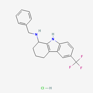 molecular formula C20H20ClF3N2 B13459224 N-benzyl-6-(trifluoromethyl)-2,3,4,9-tetrahydro-1H-carbazol-1-amine Hydrochloride 