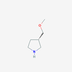 molecular formula C6H13NO B1345923 (S)-3-(Methoxymethyl)pyrrolidine CAS No. 535924-74-4