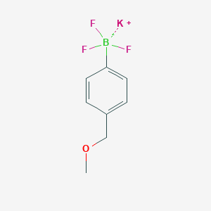 molecular formula C8H9BF3KO B13459283 Potassium trifluoro(4-(methoxymethyl)phenyl)borate 