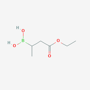molecular formula C6H13BO4 B13459327 (4-Ethoxy-4-oxobutan-2-yl)boronic acid 