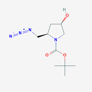 molecular formula C10H18N4O3 B13459330 tert-butyl (2R,4S)-2-(azidomethyl)-4-hydroxypyrrolidine-1-carboxylate 