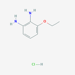 molecular formula C8H13ClN2O B13459354 3-Ethoxybenzene-1,2-diamine hydrochloride 