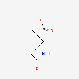 molecular formula C9H13NO3 B13459406 Methyl 6-methyl-2-oxo-1-azaspiro[3.3]heptane-6-carboxylate 