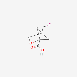 molecular formula C7H9FO3 B13459423 4-(Fluoromethyl)-2-oxabicyclo[2.1.1]hexane-1-carboxylic acid 