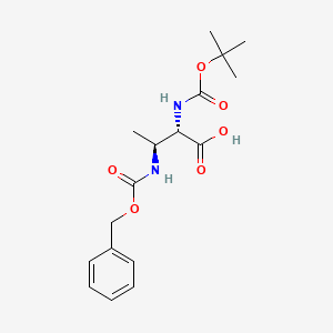 molecular formula C17H24N2O6 B13459468 (2S,3S)-3-(((Benzyloxy)carbonyl)amino)-2-((tert-butoxycarbonyl)amino)butanoic acid 