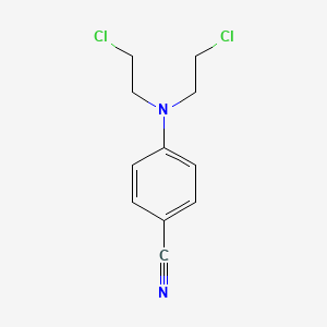 molecular formula C11H12Cl2N2 B1345947 4-[双(2-氯乙基)氨基]苯甲腈 CAS No. 71601-35-9