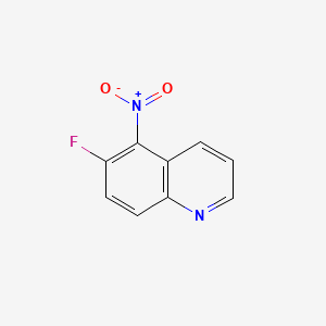 molecular formula C9H5FN2O2 B1345948 6-Fluoro-5-nitroquinoline CAS No. 236092-96-9
