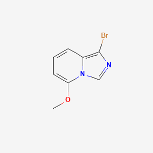 molecular formula C8H7BrN2O B13459486 1-Bromo-5-methoxyimidazo[1,5-a]pyridine 