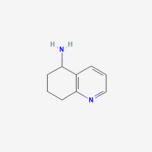 molecular formula C9H12N2 B1345950 5,6,7,8-Tetrahydroquinolin-5-amine CAS No. 71569-15-8