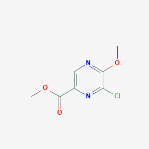 molecular formula C7H7ClN2O3 B13459527 Methyl 6-chloro-5-methoxypyrazine-2-carboxylate 