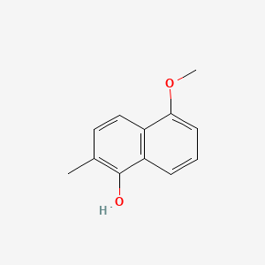 molecular formula C12H12O2 B1345954 1-Naphthalenol, 5-methoxy-2-methyl- CAS No. 79795-25-8