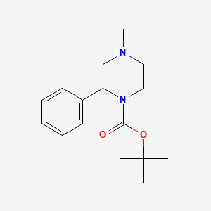molecular formula C16H24N2O2 B13459552 Tert-butyl 4-methyl-2-phenylpiperazine-1-carboxylate 