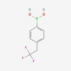 molecular formula C8H8BF3O2 B13459567 [4-(2,2,2-Trifluoroethyl)phenyl]boronic acid 