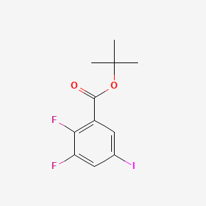 molecular formula C11H11F2IO2 B13459580 Tert-butyl 2,3-difluoro-5-iodobenzoate 
