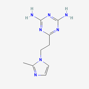 6-(2-(2-Methyl-1H-imidazol-1-yl)ethyl)-1,3,5-triazine-2,4-diamine