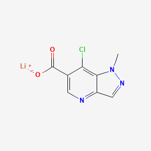 molecular formula C8H5ClLiN3O2 B13459619 lithium(1+) 7-chloro-1-methyl-1H-pyrazolo[4,3-b]pyridine-6-carboxylate 