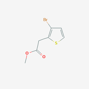 molecular formula C7H7BrO2S B13459621 Methyl 2-(3-bromothiophen-2-yl)acetate 