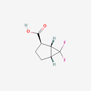 molecular formula C7H8F2O2 B13459636 rac-(1R,2S,5S)-6,6-difluorobicyclo[3.1.0]hexane-2-carboxylic acid 