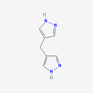 molecular formula C7H8N4 B1345965 4,4'-Methylenedipyrazole CAS No. 13753-57-6