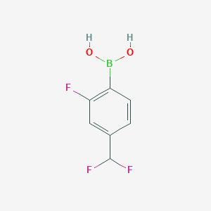 molecular formula C7H6BF3O2 B13459660 (4-(Difluoromethyl)-2-fluorophenyl)boronic acid 
