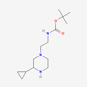 molecular formula C14H27N3O2 B13459691 tert-butyl N-[2-(3-cyclopropylpiperazin-1-yl)ethyl]carbamate 