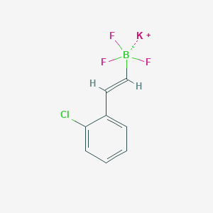 molecular formula C8H6BClF3K B13459706 Potassium (E)-(2-chlorostyryl)trifluoroborate 