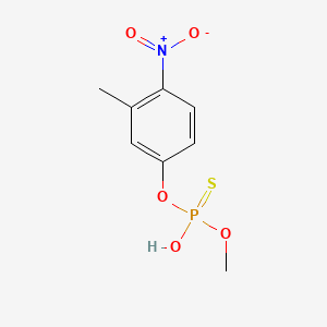 molecular formula C8H10NO5PS B1345971 Demethylfenitrothion (DISCONTINUED) CAS No. 4321-64-6