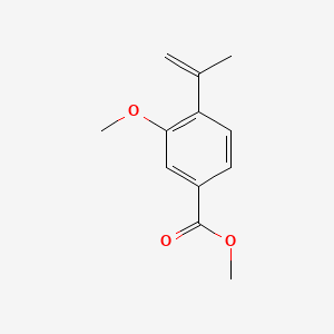 molecular formula C12H14O3 B13459745 Methyl 3-methoxy-4-(prop-1-en-2-yl)benzoate 