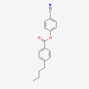 molecular formula C18H17NO2 B1345978 4-Cyanophenyl 4-butylbenzoate CAS No. 38690-77-6