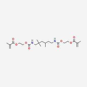 molecular formula C23H38N2O8 B1345981 Di-2-methacryloxyethyl 2,2,4-trimethylhexamethylenedicarbamate CAS No. 41137-60-4