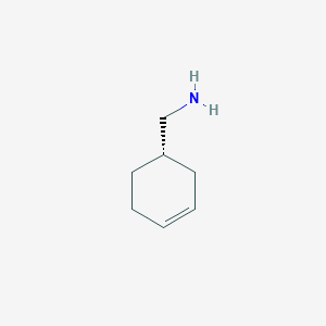 molecular formula C7H13N B13459842 1-[(1S)-cyclohex-3-en-1-yl]methanamine 