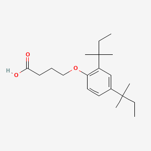 molecular formula C20H32O3 B1345986 4-(2,4-Di-tert-pentylphenoxy)butyric acid CAS No. 50772-35-5