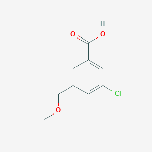molecular formula C9H9ClO3 B13459866 3-Chloro-5-(methoxymethyl)benzoic acid 