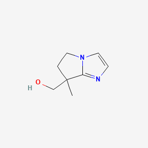 molecular formula C8H12N2O B13459874 {7-methyl-5H,6H,7H-pyrrolo[1,2-a]imidazol-7-yl}methanol 