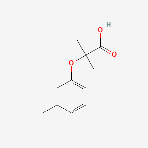 molecular formula C11H14O3 B1345988 2-Methyl-2-(3-methylphenoxy)propanoic acid CAS No. 53498-64-9