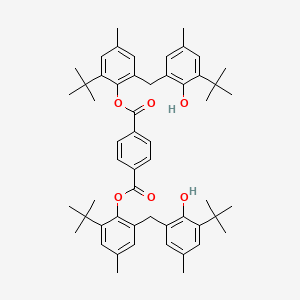 1,4-Benzenedicarboxylic acid, bis(2-(1,1-dimethylethyl)-6-((3-(1,1-dimethylethyl)-2-hydroxy-5-methylphenyl)methyl)-4-methylphenyl) ester
