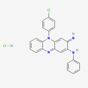 molecular formula C24H18Cl2N4 B13459910 5-(4-chlorophenyl)-3-imino-N-phenyl-3,5-dihydrophenazin-2-amine hydrochloride 