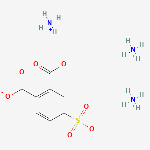 molecular formula C8H15N3O7S B1345992 4-Sulphophthalic acid, ammonium salt CAS No. 59175-03-0