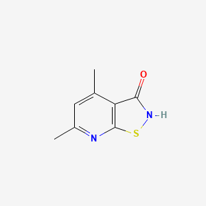 molecular formula C8H8N2OS B1345993 4,6-Dimethylisothiazolo[5,4-b]pyridin-3(2H)-one CAS No. 60750-75-6